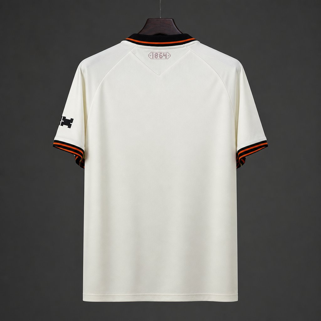 26/27 Wrexham AFC Away Cream Polo Collar Jersey