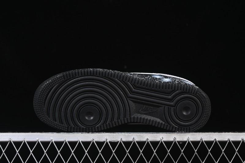 Nike Air Force 1'07 Low Two-Dimensional Theme Black Space Casual Sneakers - ZH0316-101