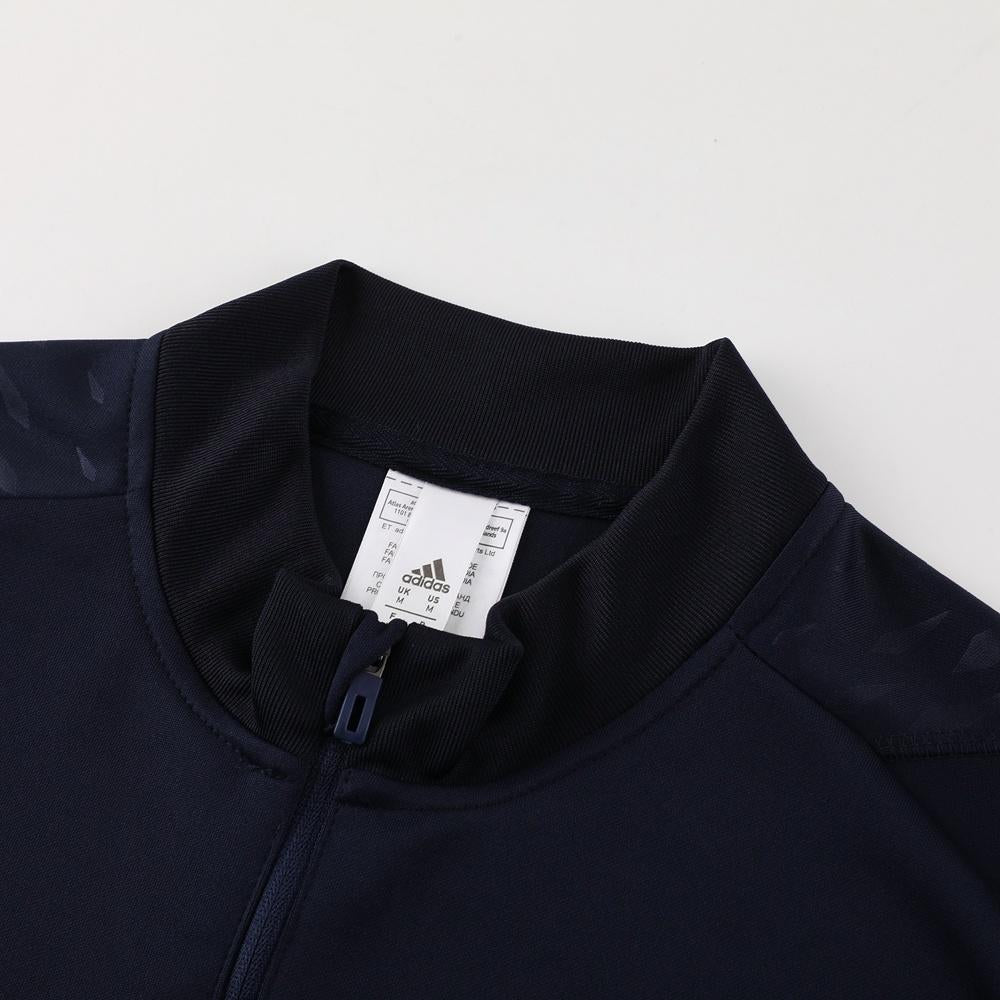 25/26 Real Madrid Royal Blue Half Zipper Jacket+Long Pants
