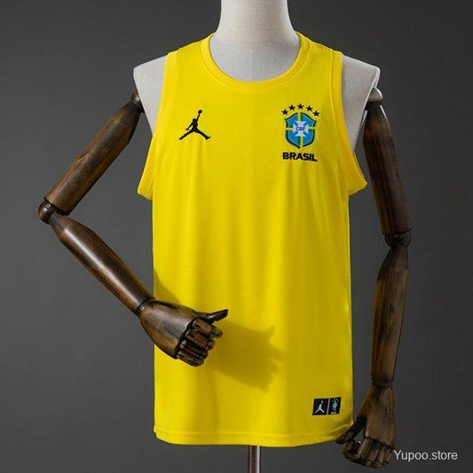 2026 Brazil Training Jersey Vest Yellow