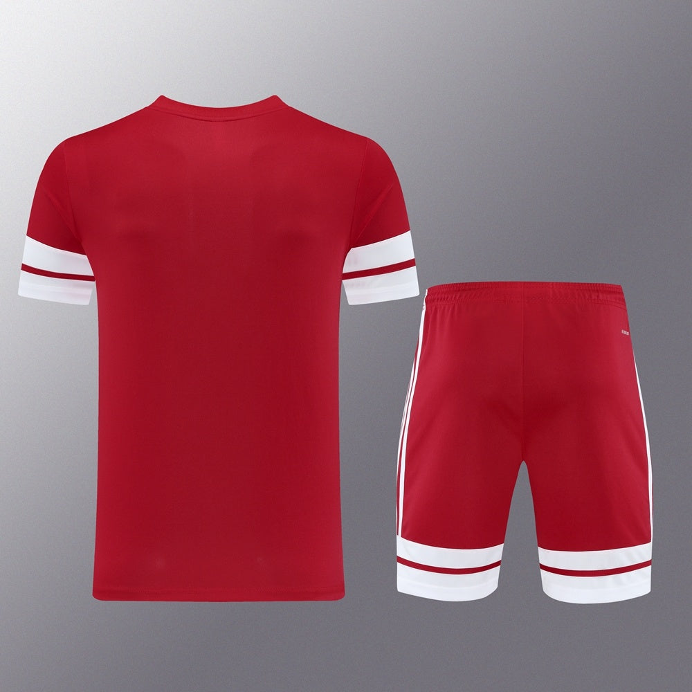 AD10 red shorts suit S-2XL