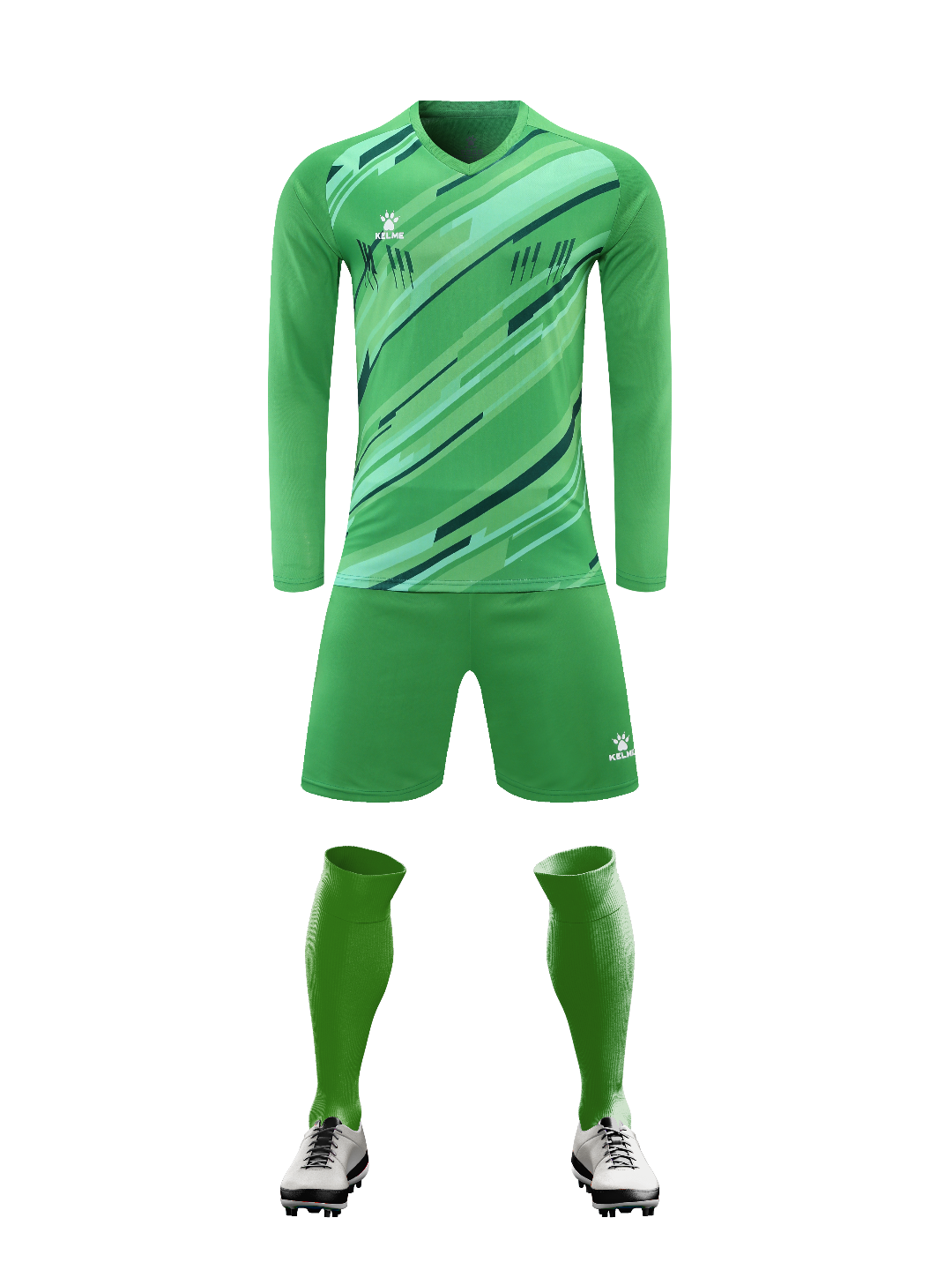 K3286 Kalmei long-sleeved training suit set 6 colors, S--3XL