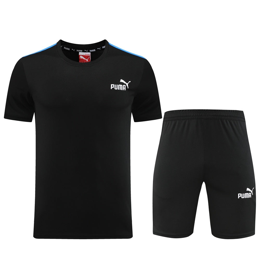 PD01 black shorts suit S-2XL