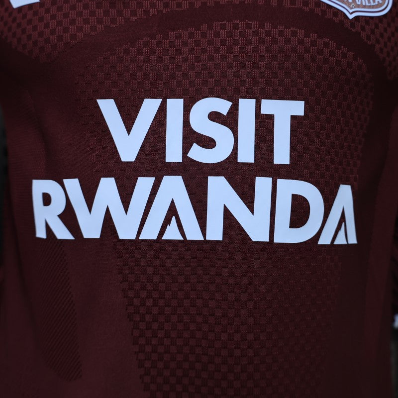 Player Version 26/27 Aston Villa FC Home Long Sleeve Jersey With Sponsor