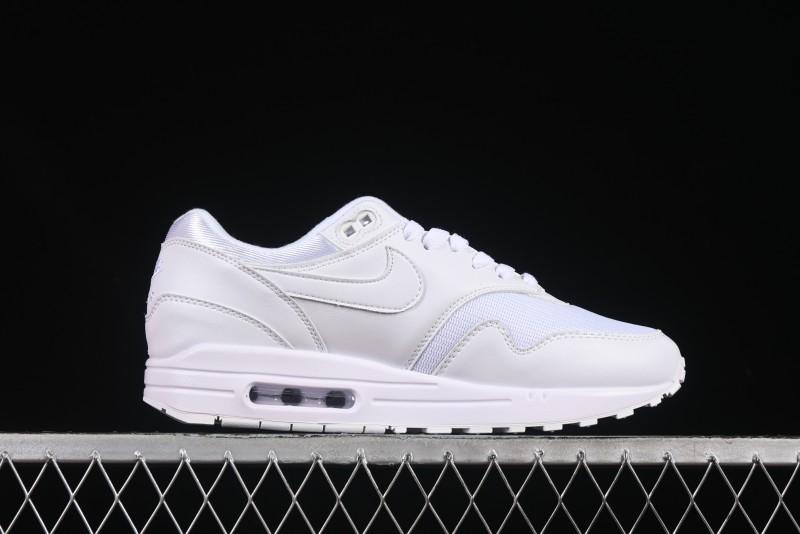 Nike Air Max 1 Retro Running Shoes with Half-Sole Air Cushion - 454746-107