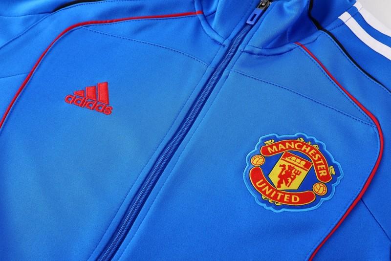 25/26 Manchester United Blue Full Zipper Jacket +Long Pants