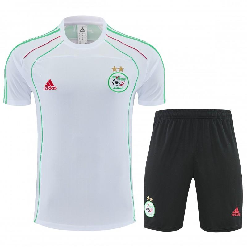 26/27 Algeria White  Short Sleeve+Soccer Shorts