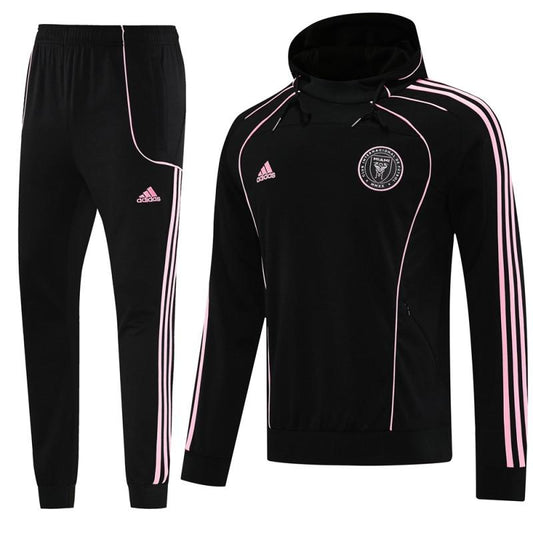 2025 Inter Miami Black Full Hoodie Zipper Jacket +Long Pants