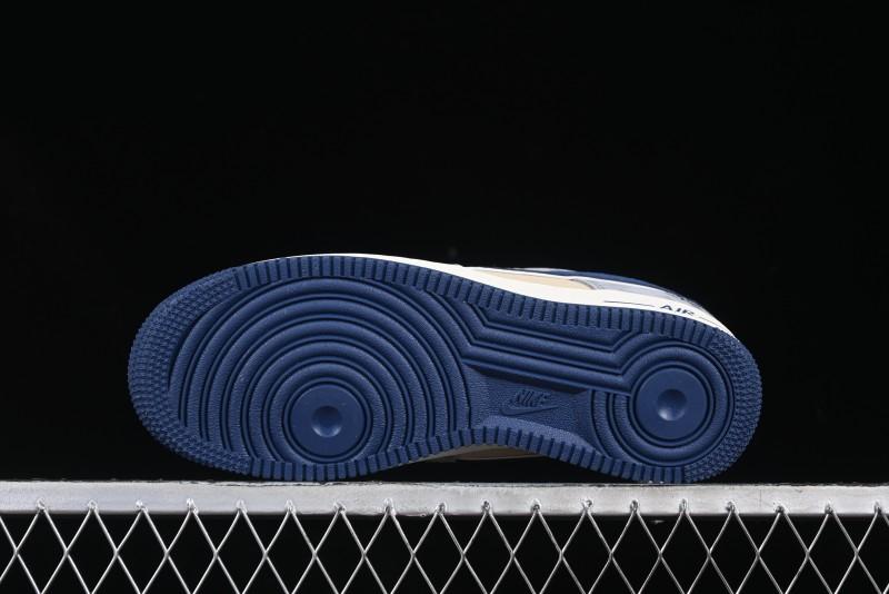 Nike Air Force 1 '07 Low Volon Bear Collaboration Blue Swoosh Casual Sneakers - KK1988-045