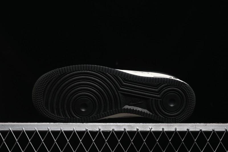 Nike Air Force 1 '07 Low Stussy Collaboration - Black Sail Metallic Silver - XZ3328-506