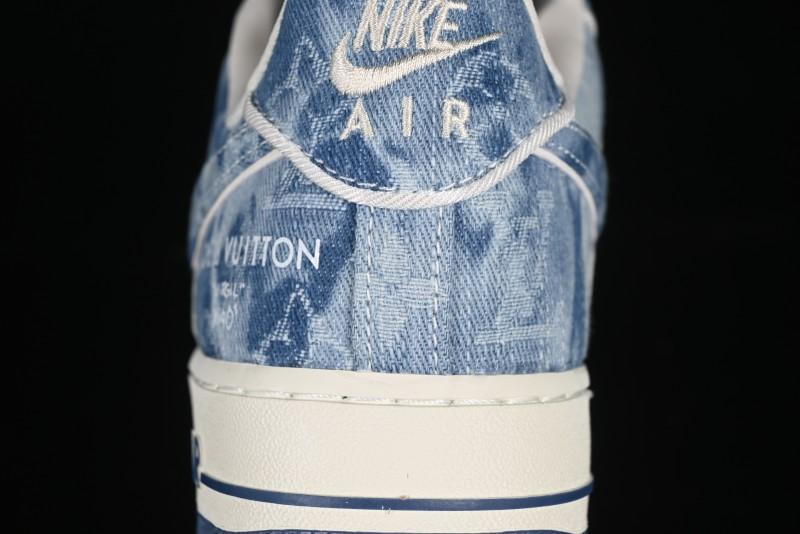 Nike Air Force 1 '07 Low LV Collaboration Blue Denim Casual Sneakers - SC9207-532