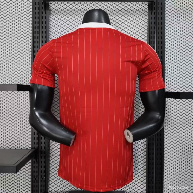 Player Version 25/26 Manchester United Red Adidas Original Casual Jersey