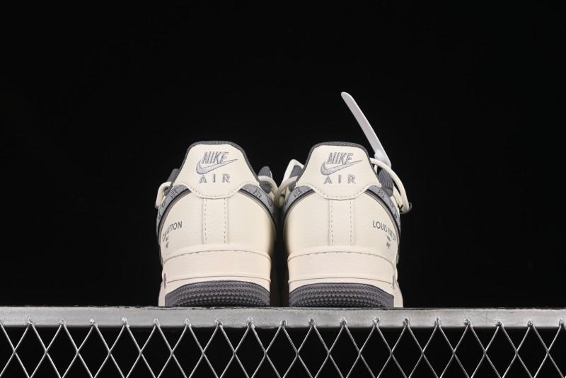 Nike Air Force 1 '07 Low LV Collaboration Grey Swoosh Drawstring Casual Sneakers - DM6868-067