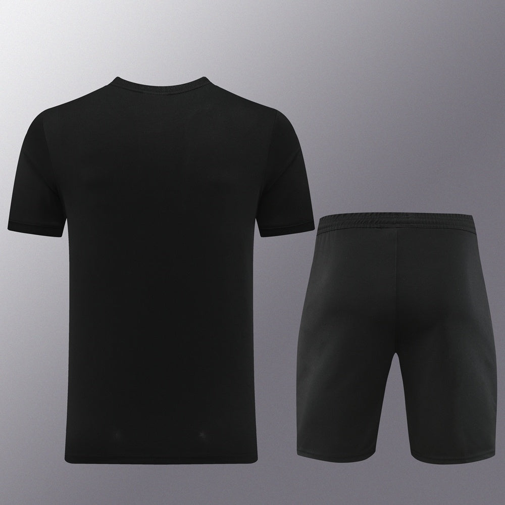 PD01 black shorts suit S-2XL