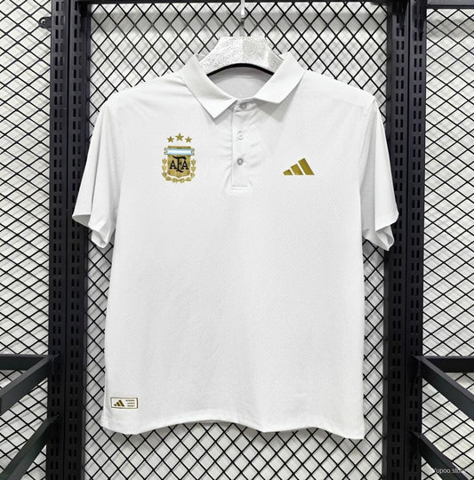 2026 Argentina White Polo Jersey