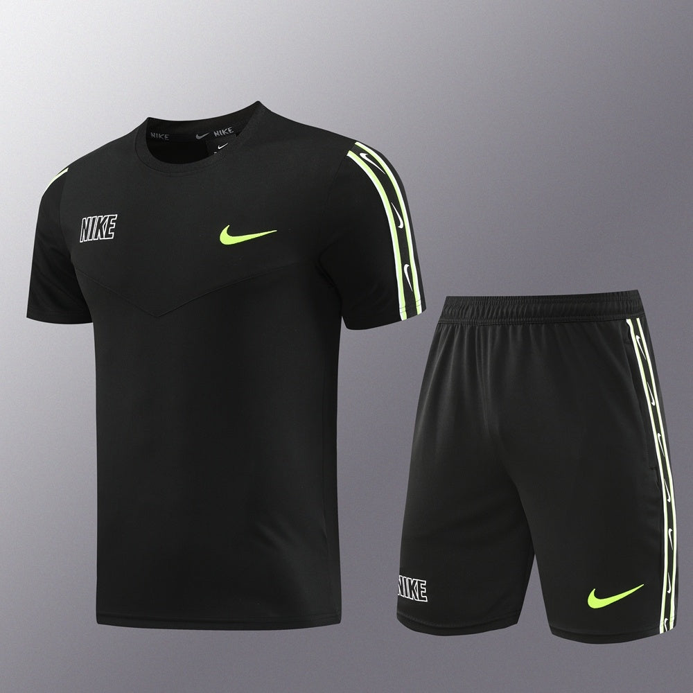 ND03 black shorts suit S-2XL