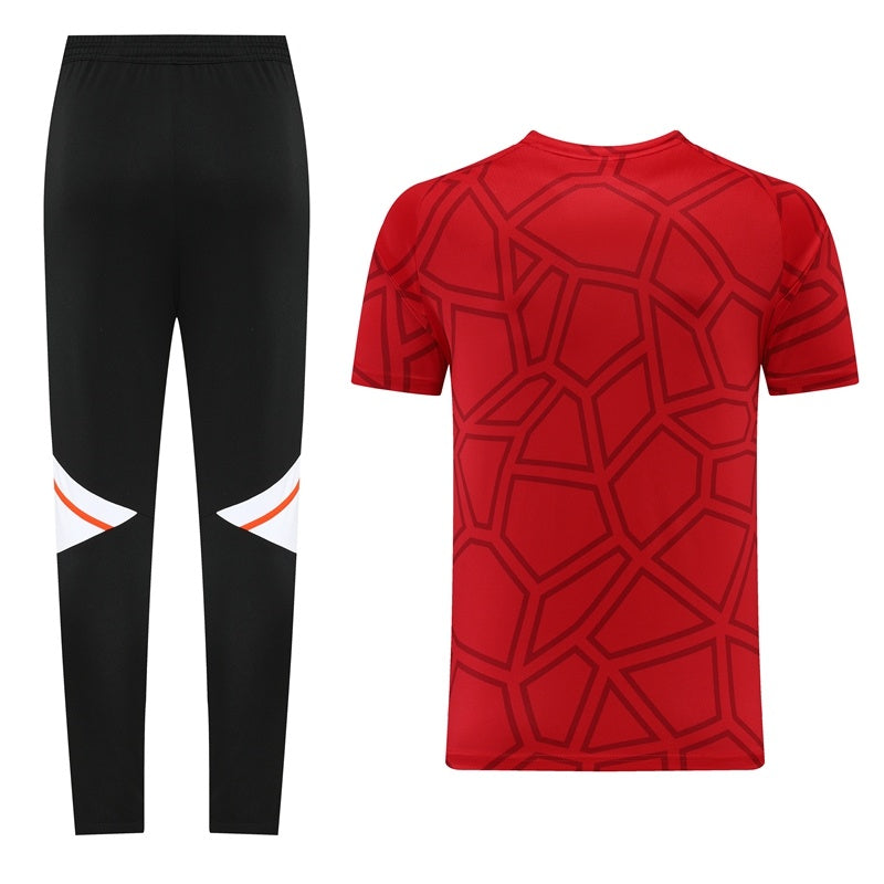 AD01 red trousers suit S-2XL