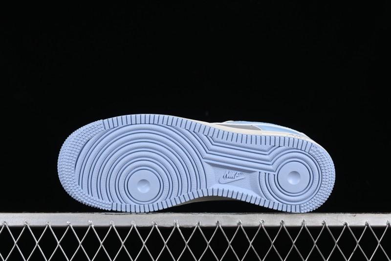 Nike Air Force 1 '07 Low Bape Collaboration - Light Grey Blue Casual Sneakers BB9599-204