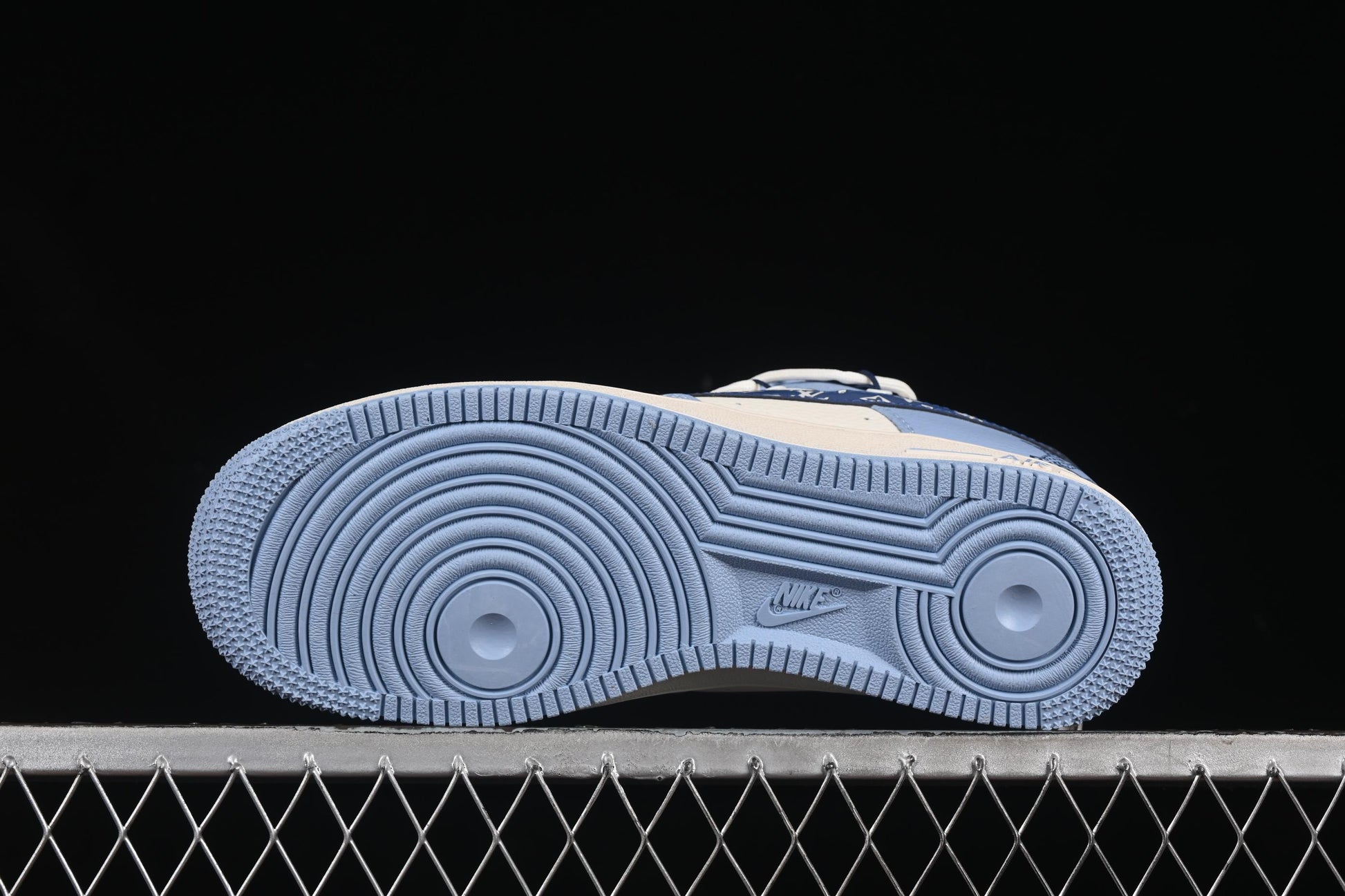 Nike Air Force 1 '07 Low LV Collaboration University Blue Drawstring Casual Sneakers - DM6868-059