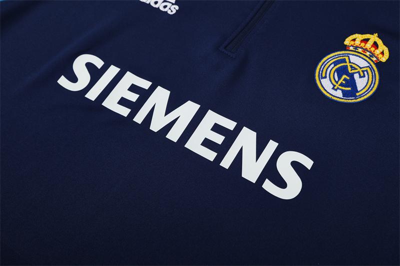 Retro 05/06 Real Madrid Royal Blue Half Zipper Jacket