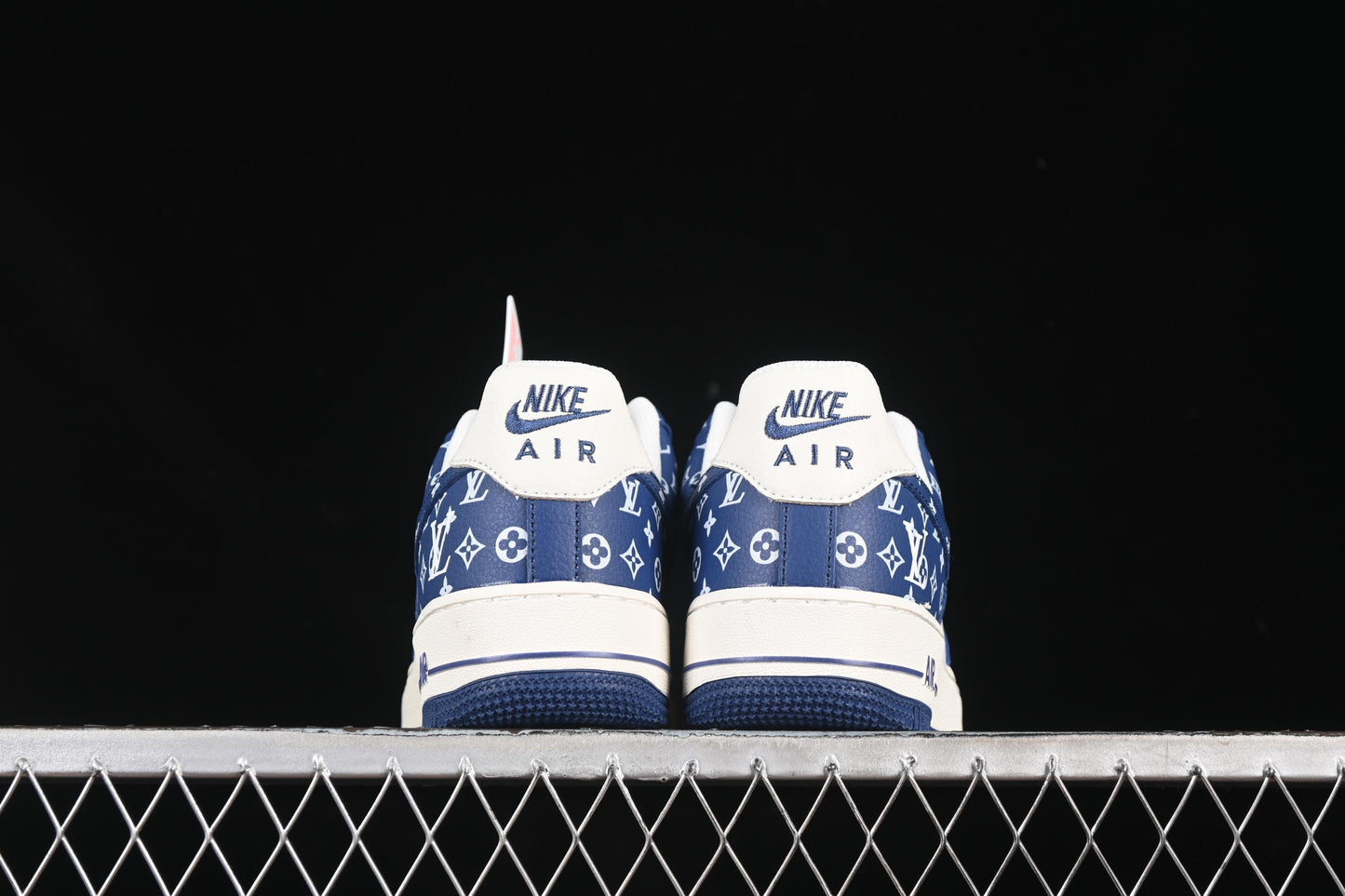 Nike Air Force 1 '07 Low LV Collaboration White Blue Swoosh Casual Sneakers - LW9279-008