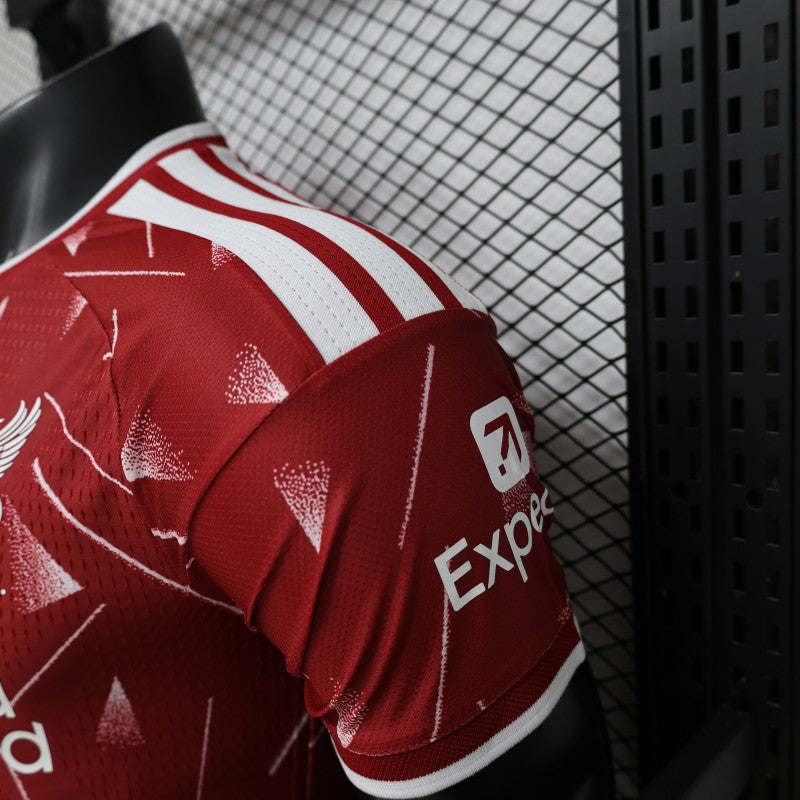 Player Version 26/27 Liverpool Red with Geometric Shatter Pattern Home Special Edition Jersey