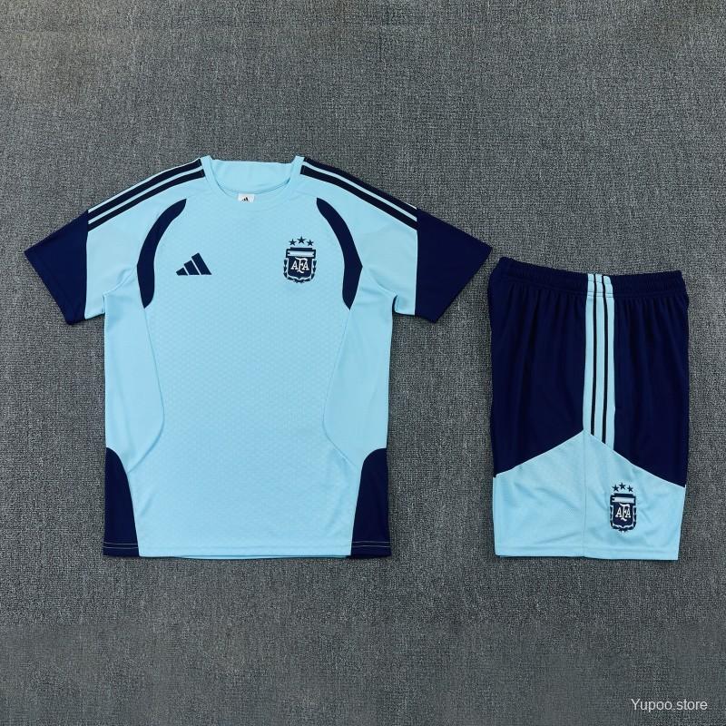 26/27 Argentina Sky Blue Short Sleeve+Soccer Shorts