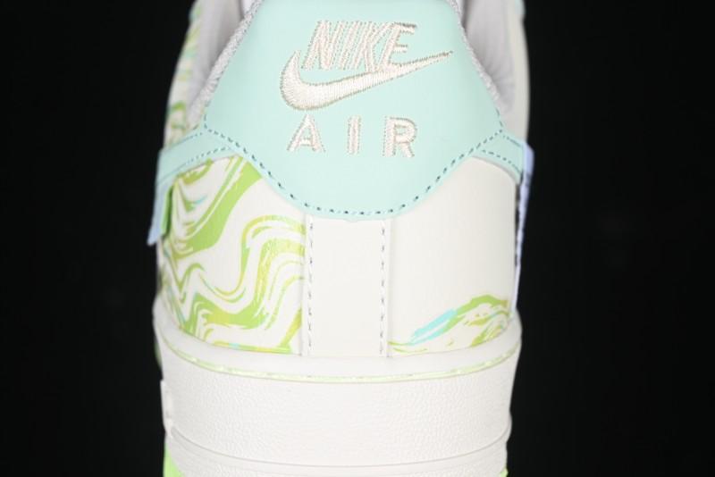 Nike Air Force 1 '07 Low "Green Snake" Year of the Snake Limited Edition Casual Sneakers with Bamboo and Serpent Design - FB1893-555