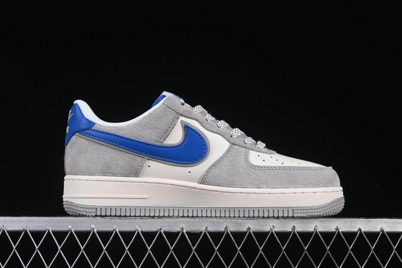 Nike Air Force 1 '07 Low The North Face Collaboration Grey Blue Swoosh Casual Shoes - XZ6188-745
