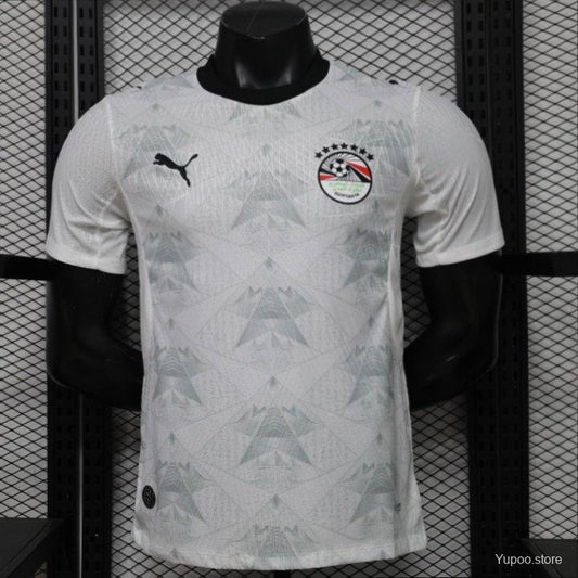 Player Version 2026 Egypt White with Grey  Away Jersey