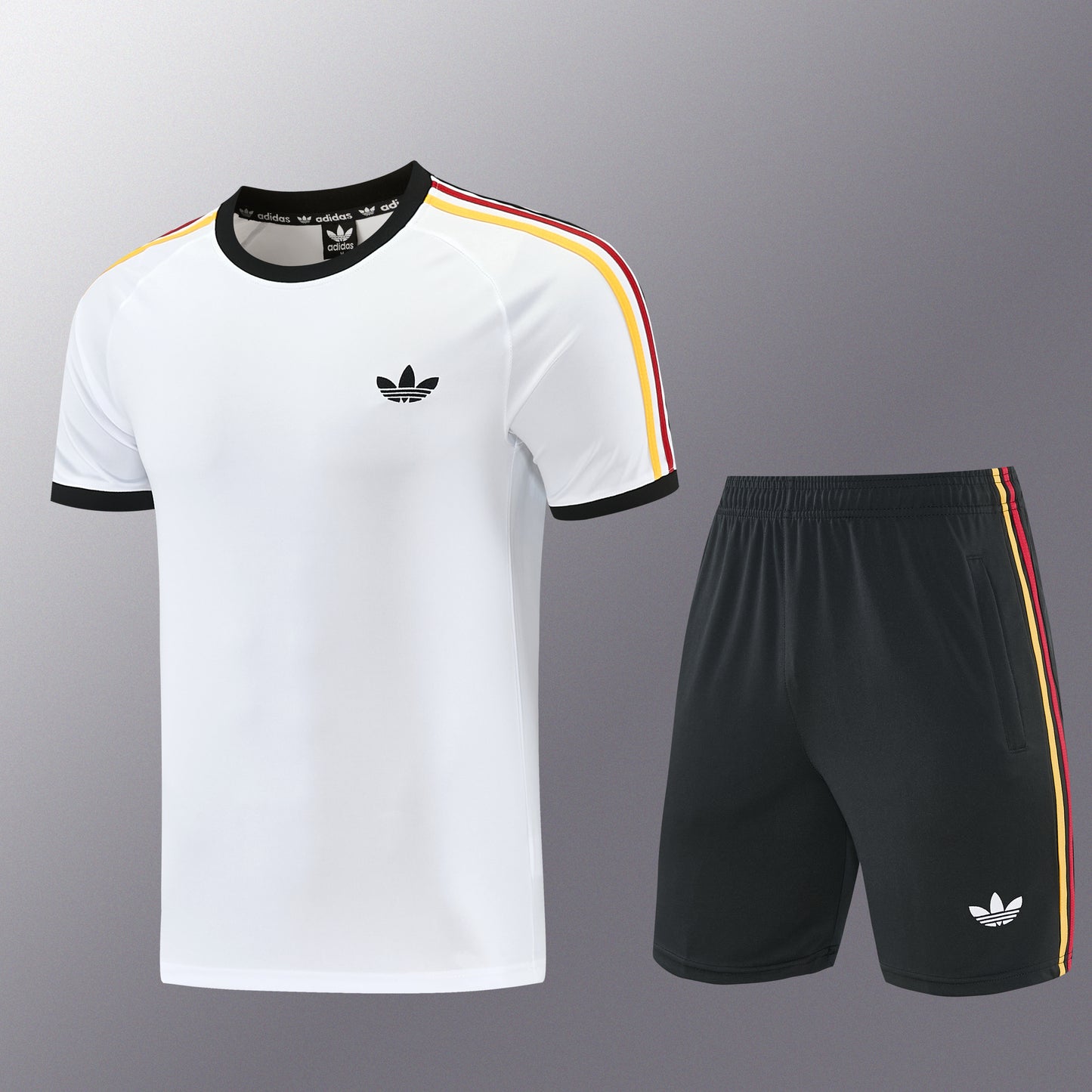 AD11 white shorts suit S-2XL