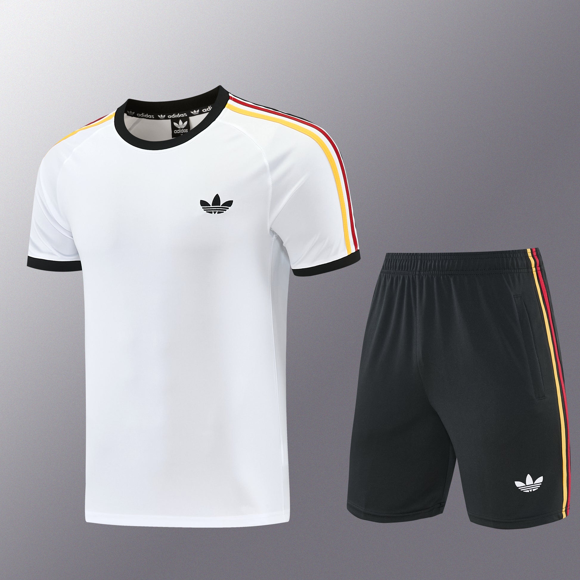 AD11 white shorts suit S-2XL