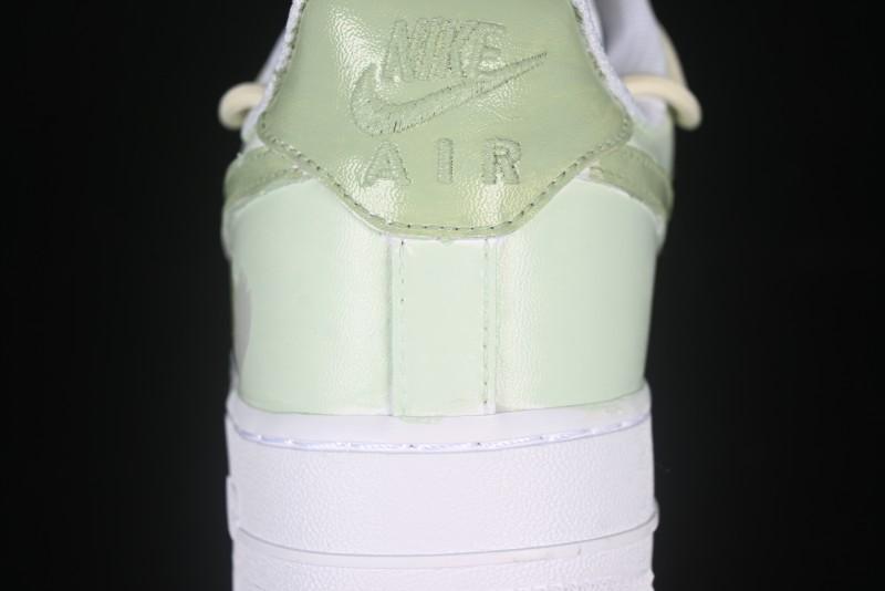 Nike Air Force 1'07 Low "Green Love" 520 Limited Edition Casual Sneakers with Small Green Heart Design - DH2920-111