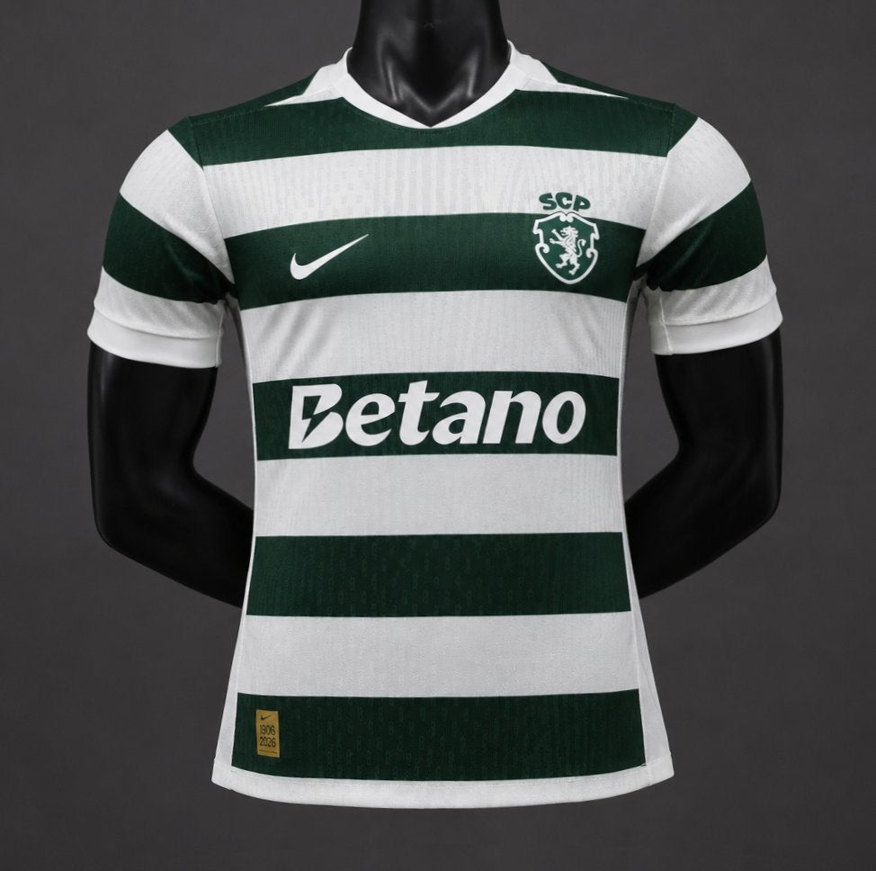 Player Version 26/27 Sporting Lisbon Home Green Stripes Jersey