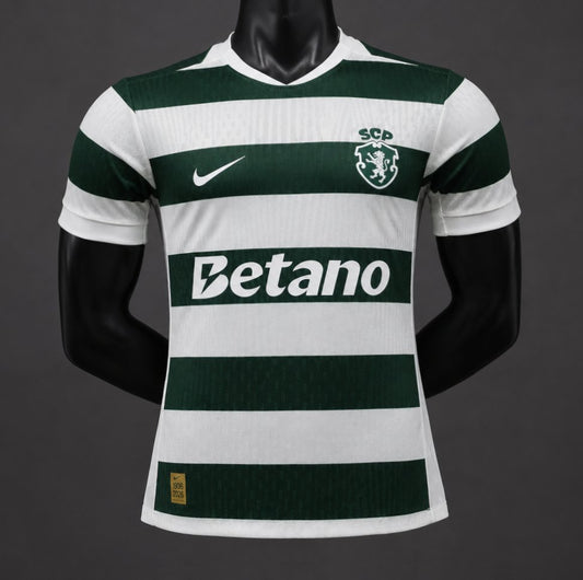 Player Version 26/27 Sporting Lisbon Home Green Stripes Jersey