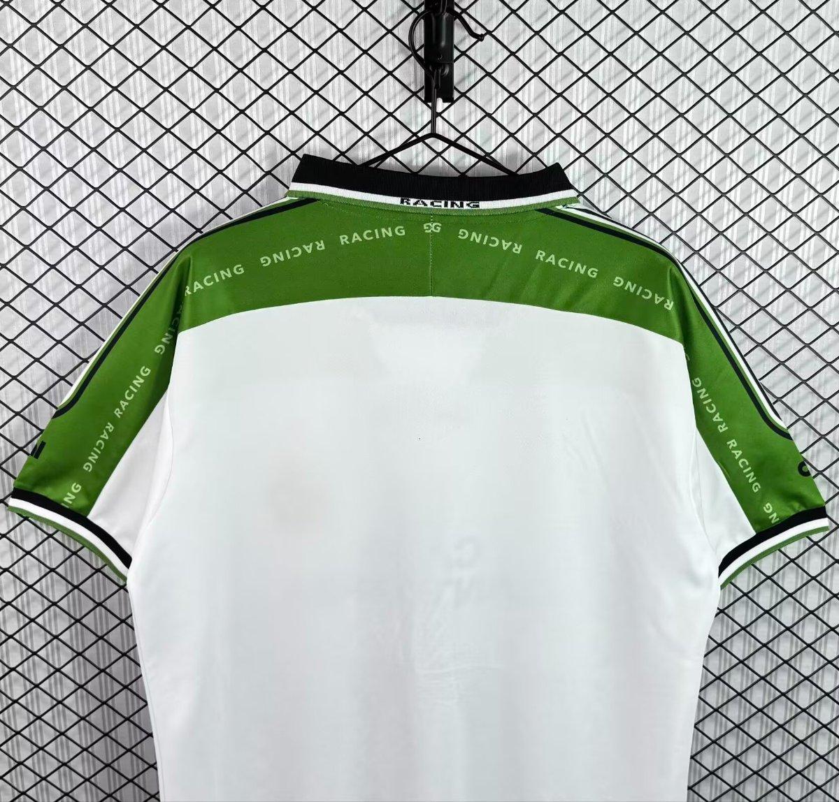 Retro 97/98 Racing Santander Home White Green Jersey