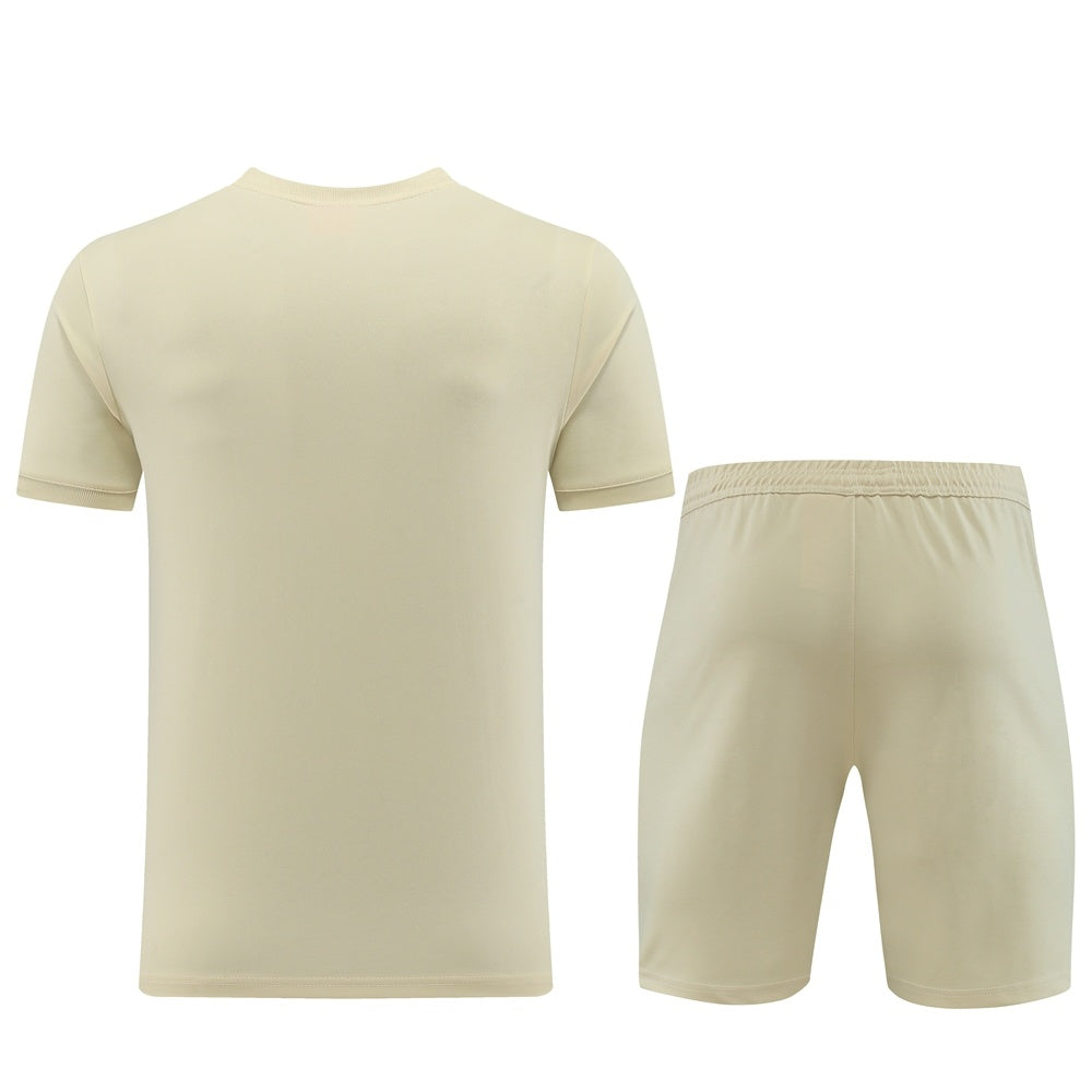 PD01 apricot shorts suit S-2XL