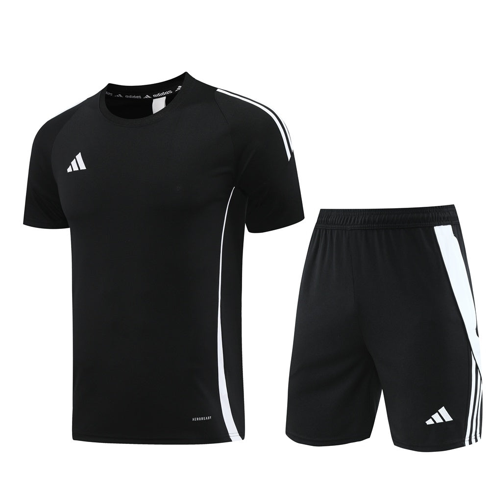 AD06 black shorts suit S-2XL