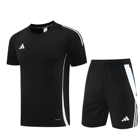 AD06 black shorts suit S-2XL