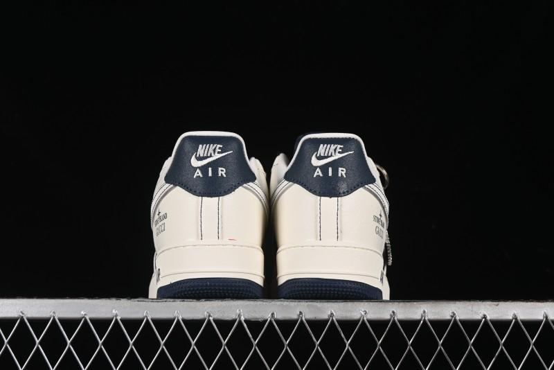 Nike Air Force 1 '07 Low Gucci Stone Island Collaboration - Off White Graphite Low-Top Casual Sneakers - KK1988-013