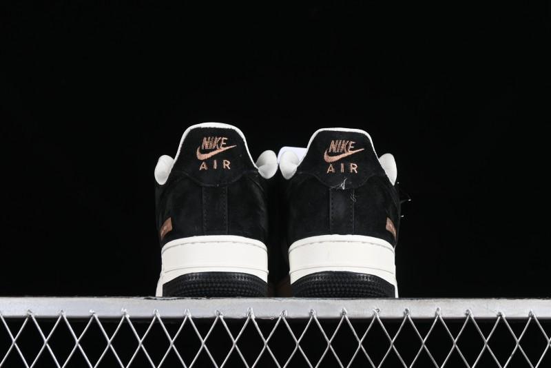 Nike Air Force 1 '07 Low LV Collaboration - Beige Black Pigskin Casual Sneakers - HD1968-010