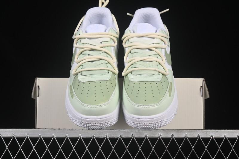 Nike Air Force 1'07 Low "Green Love" 520 Limited Edition Casual Sneakers with Small Green Heart Design - DH2920-111