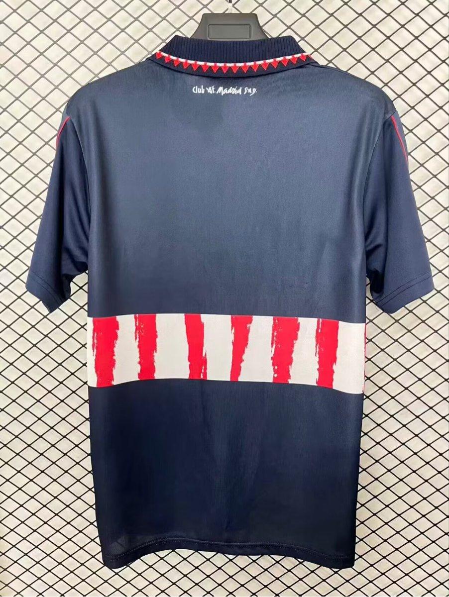Retro 97/98 Atletico Madrid Away Navy Jersey