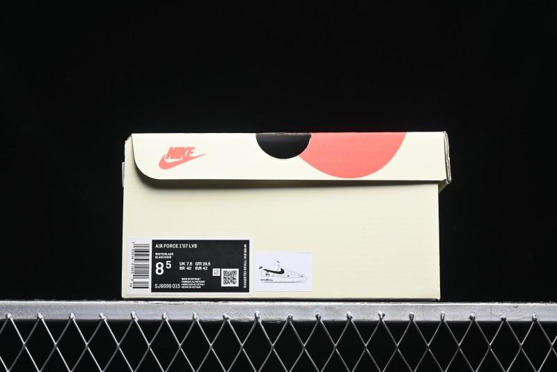 Nike Air Force 1 '07 Low Stussy Collaboration - White Black Swoosh Red Tab Low-Top Casual Sneakers - SJ6698-015