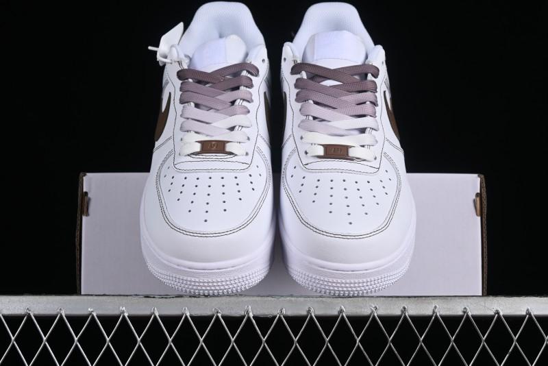 Nike Air Force 1 '07 Low Custom Anime Theme Gradient Brown Swoosh Casual Sneakers - FN0366-103