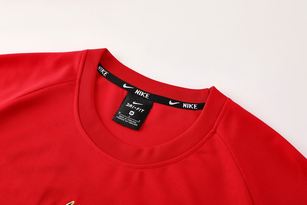 ND09 red shorts suit S-2XL