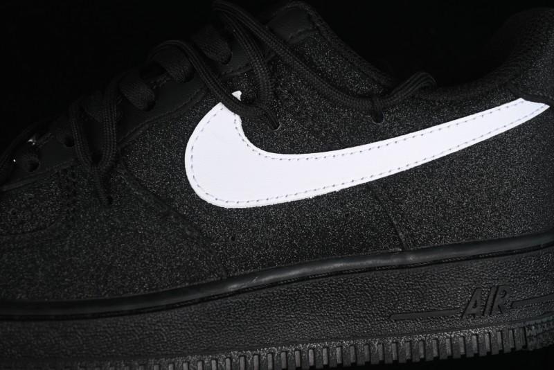 Nike Air Force 1 '07 Low White Black Starry Full Diamond Lace-Up Low-Top Casual Sneakers - ZH0316-032