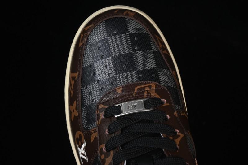Nike Air Force 1 '07 Low LV Collaboration Coffee Gray Casual Sneakers - SC0601-563