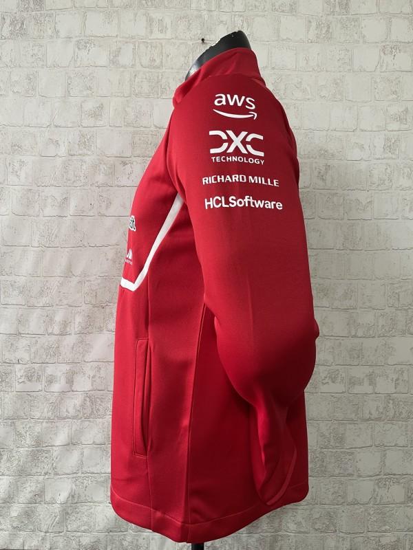 2025 F1 Scuderia Ferrari Red with White Stripe Team Jacket