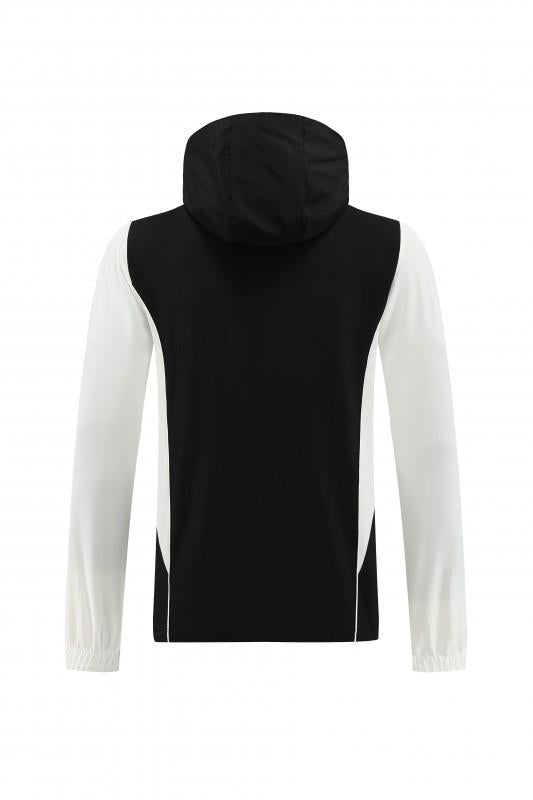 2025 Adidas Black White Half Zipper Jacket+Long Pants S-2XL